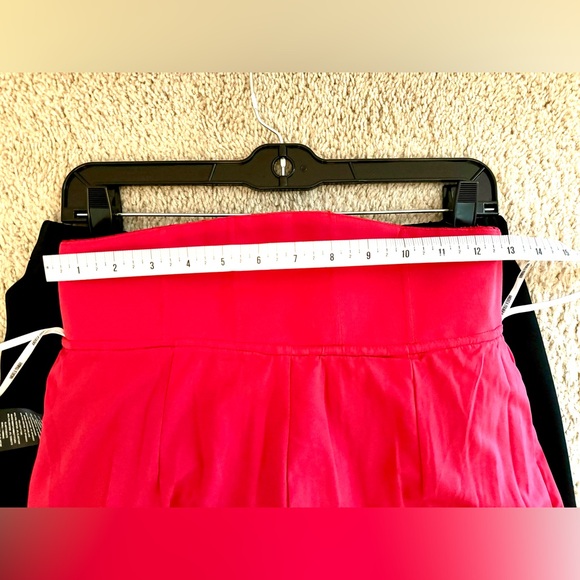 Andrea Iyamah - Hibi Pleated High Waisted Shorts Skort in Cherry- Size- M - Picture 15 of 16